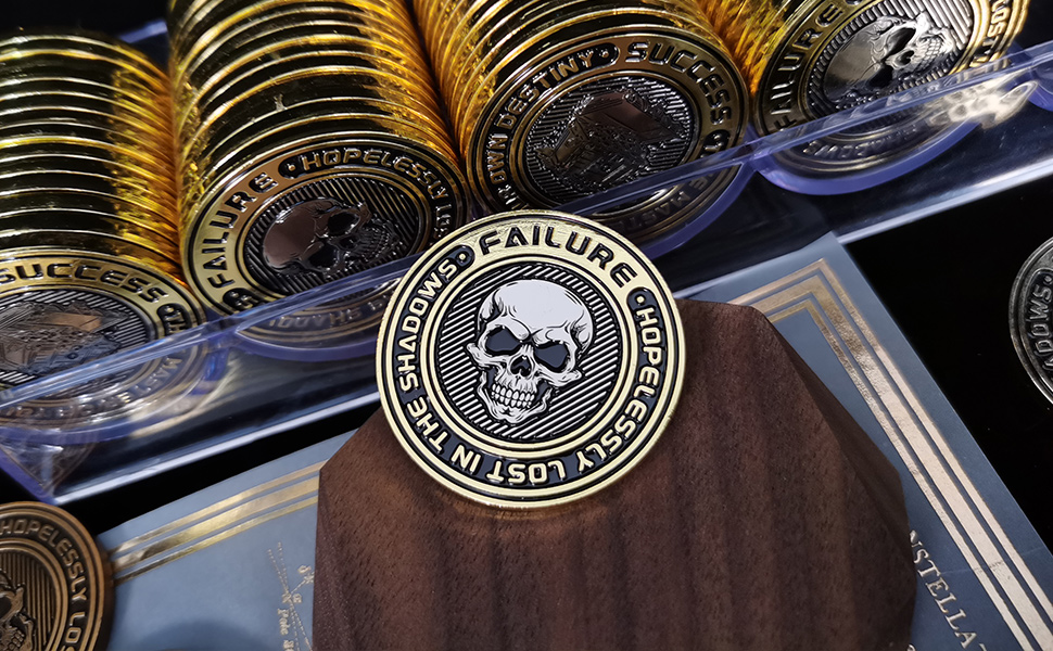 DND D2 Dice Coin Metal Lucky Coin Retro DualSided with