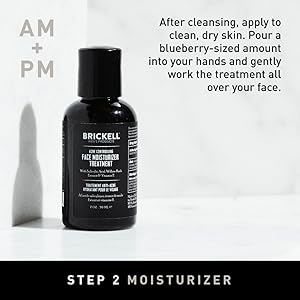 Step 2, Moisturizer, After cleansing, Massage a small amount to clean dry skin