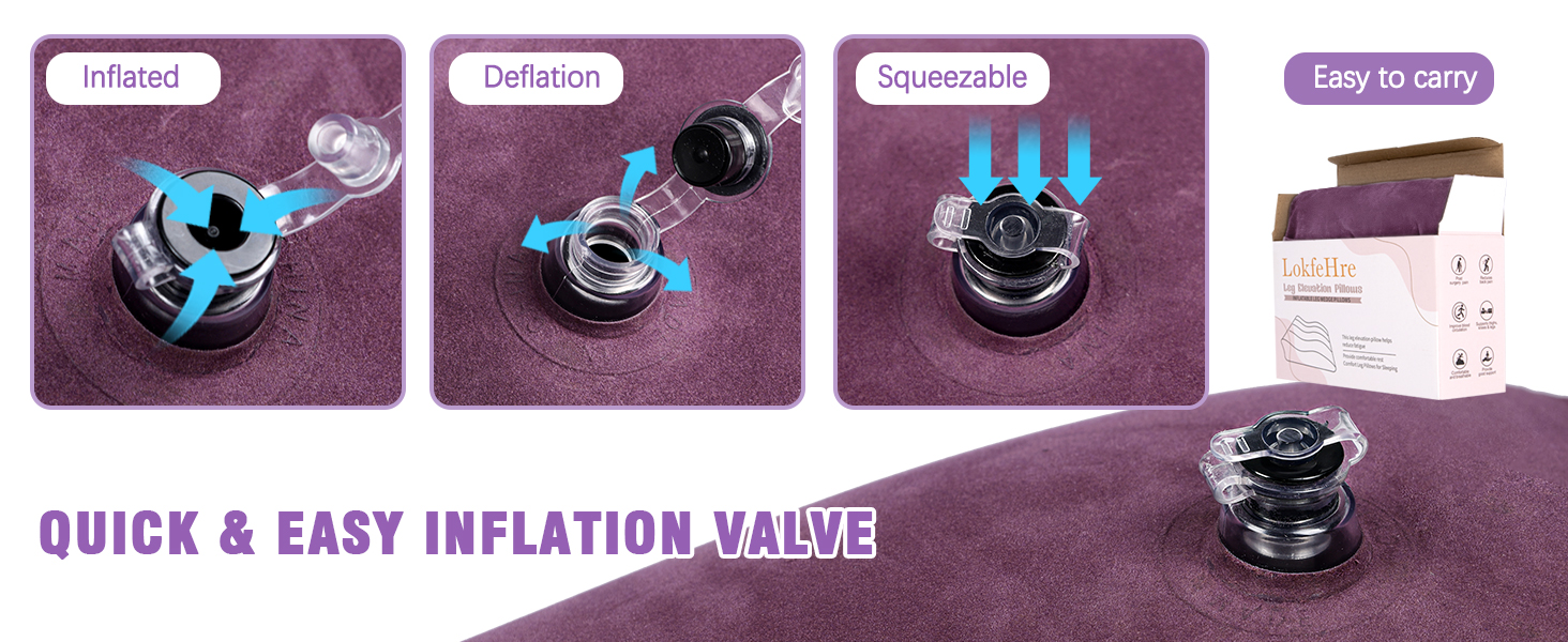 LOKFEHRE Wedge Pillow for Sleeping Inflatable Leg