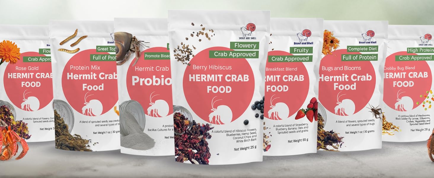 premium hermit crab food that mimics wild foraging
