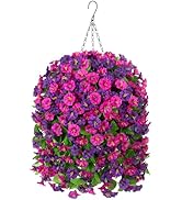 Fake As Flowers ビーニー UNION FAF Amazon.com: Ammyoo Artificial Hanging Flower Plants with