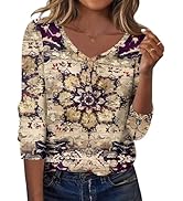 Zeagoo Women Tops Loose Fit Long Sleeve V Neck T Shirts Business Casual Blouses Dressy Fall Fashi...