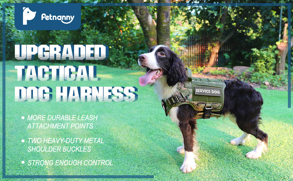 PETNANNY Tactical Dog Harness Service Dog Harness
