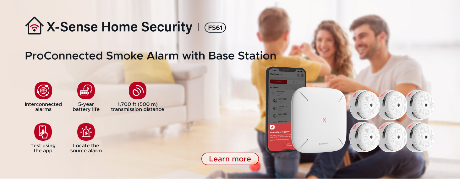 XSense WiFi Smart Carbon Monoxide Alarm Carbon Monoxide Detector