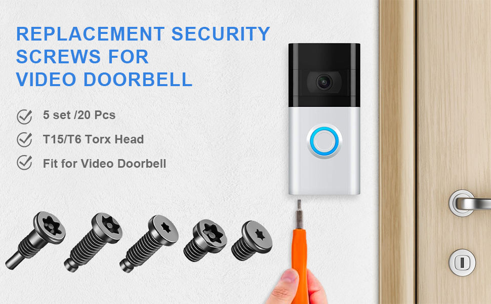 Video Doorbell Screws