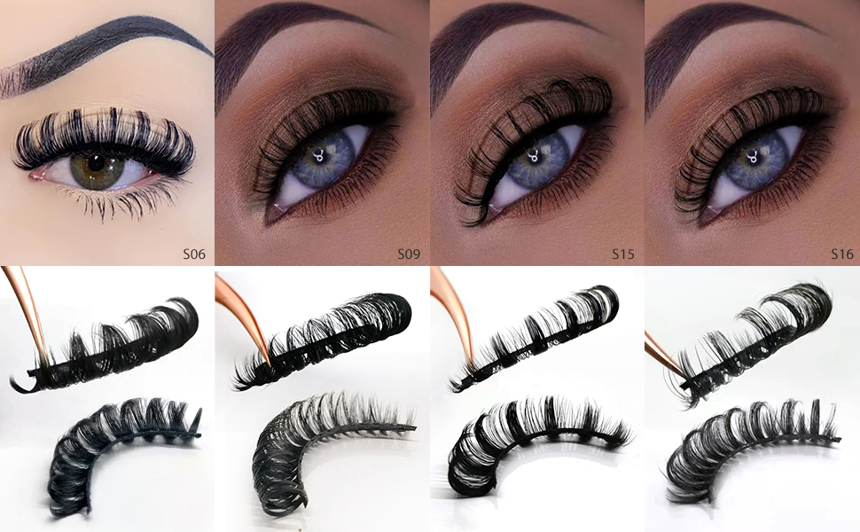 pestañas postizas naturales fake lashes wispy lashes eyelash natural eyelashes