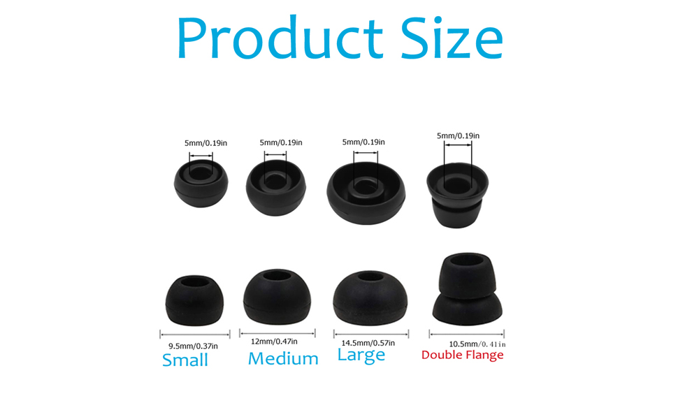 Replacement Ear gels Size for Powerbeats Beats In ear Tips