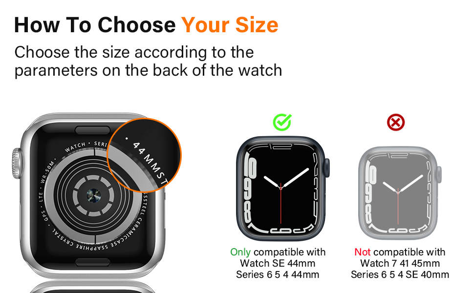 Amizee 2 Pack Compatible with Apple Watch Case 44mm Series