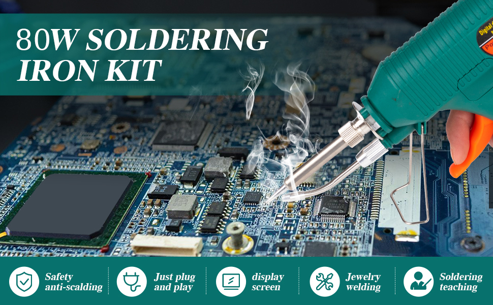 Larlarsa Soldering Gun Kit Soldering Iron Kit with