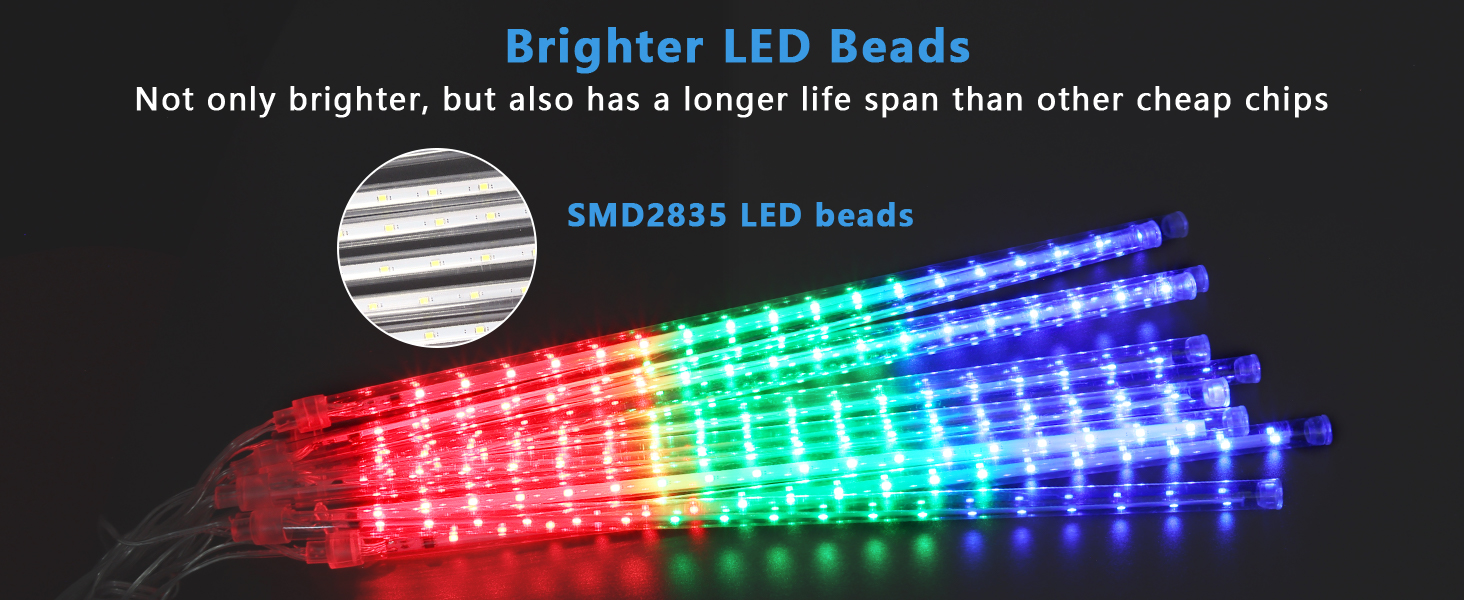 Aluan Christmas Lights Outdoor Meteor Shower Rain Lights