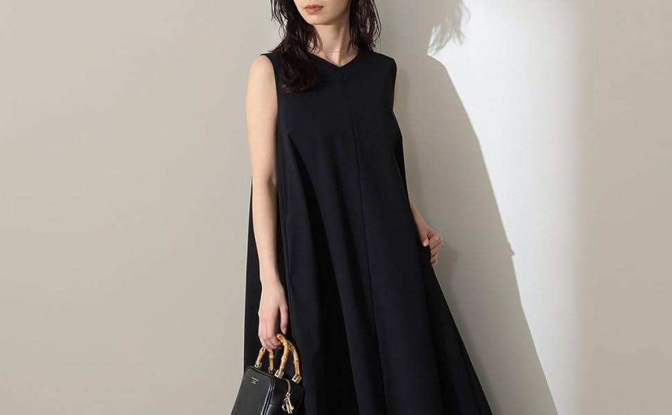 新品　Demi-Luxe BEAMS Vネック ノースリーブ マキシワンピース Demi-Luxe BEAMS（デミルクス ビームス）の「Demi-Luxe BEAMS