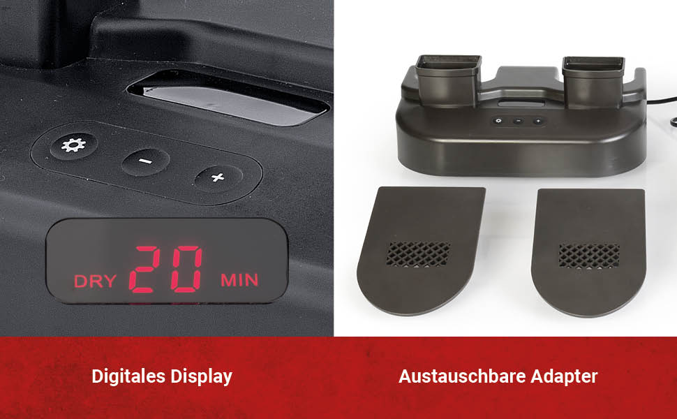 digital display austauschbar adapter ablage schienbeinschoner torwart stutzen socken bedienung