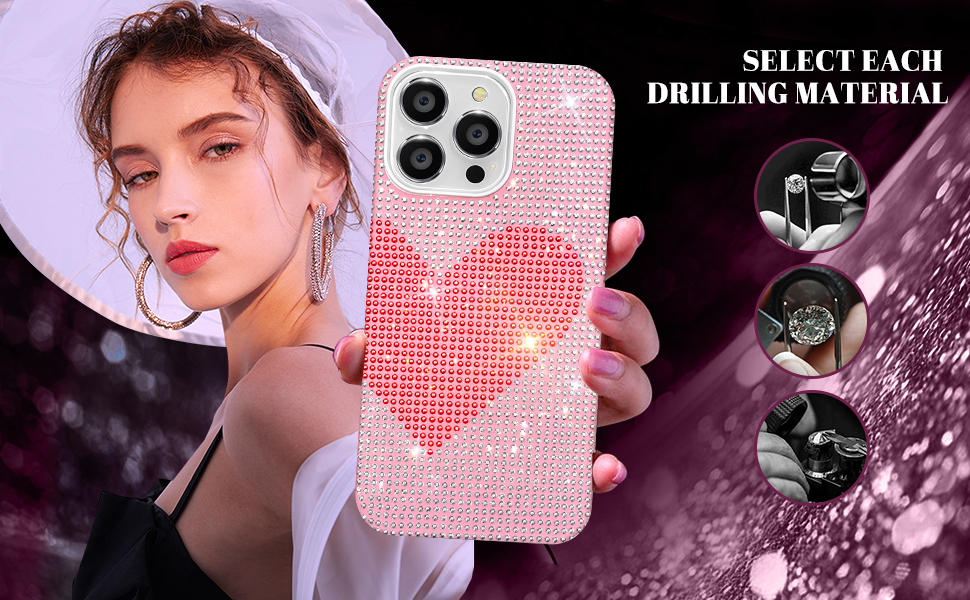 Buleens Bling for iPhone 13 pro max case Luxury Glitter