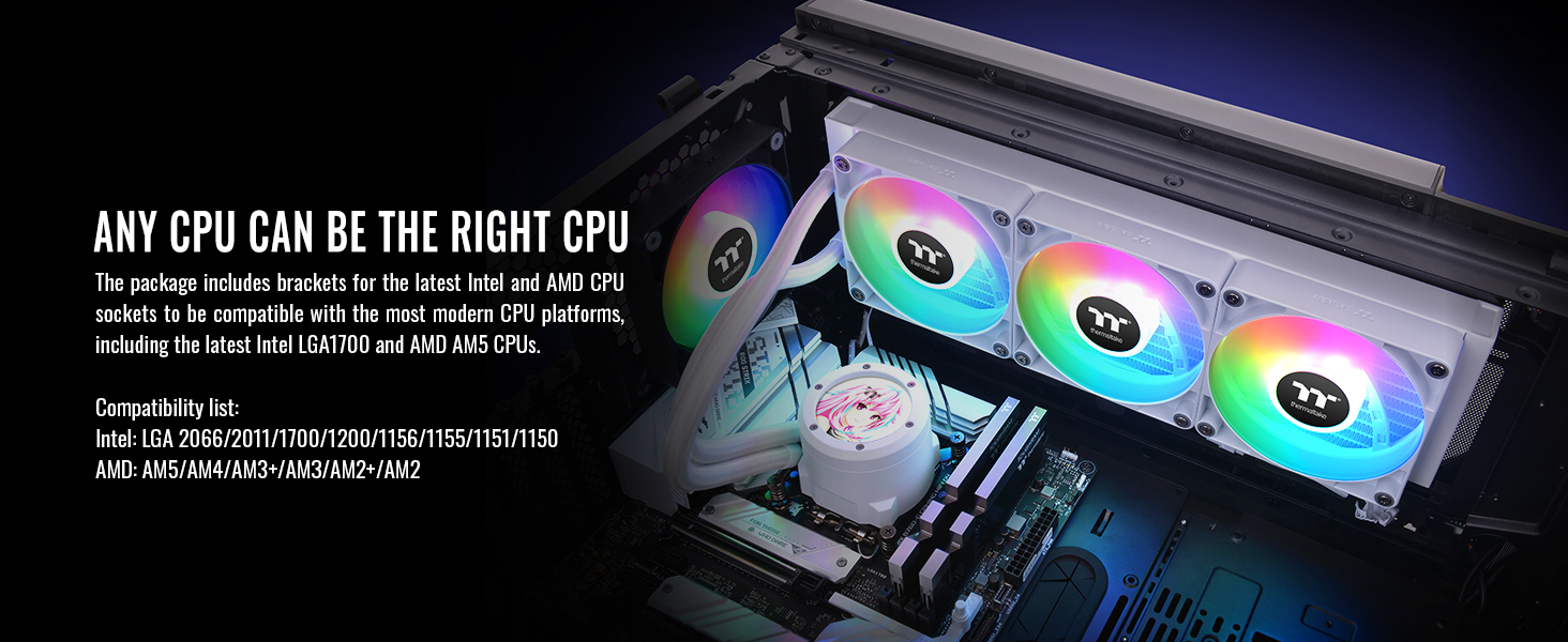 TH360 V2 Ultra ARGB Sync All-In-One Liquid Cooler - Snow Edition