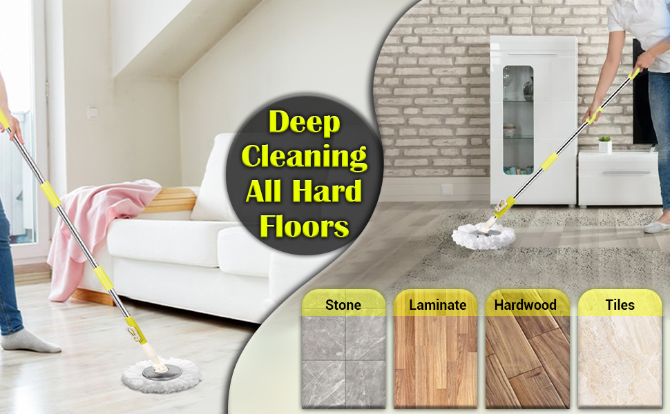 mops,cleaning,floors,handle spinning head,stick,industrial,commercial,bathroom,cotton,360 rotating