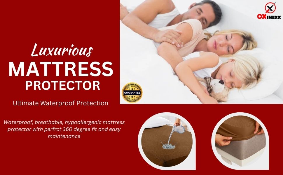 SPN-JGSP Waterproof mattress protector cover double king baby bed topper elastic fitted bedsheet 6x6