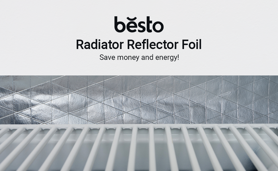 Heat Reflective Radiator Foil Insulation Roll 5m X 50cm 1mm Thick