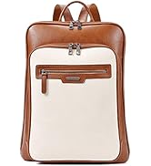 CLUCI Leather Laptop Backpack for Women