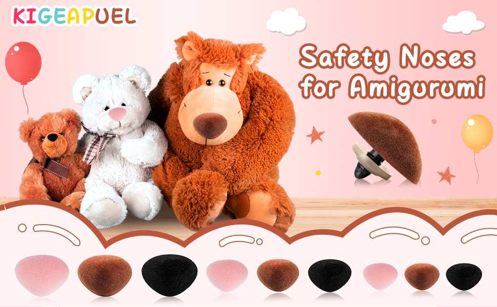 Safety Noses for Amigurumi