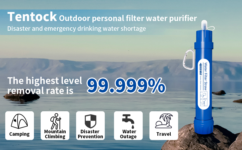  Outdoor Portable Equipment Personal Water Purification Filter Suitable 
