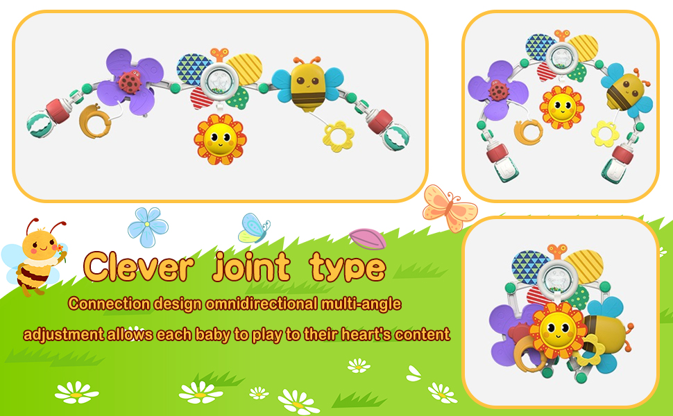 HANMUN Baby Stroller Arch Toy, Infant Car Seat Toys Mobile