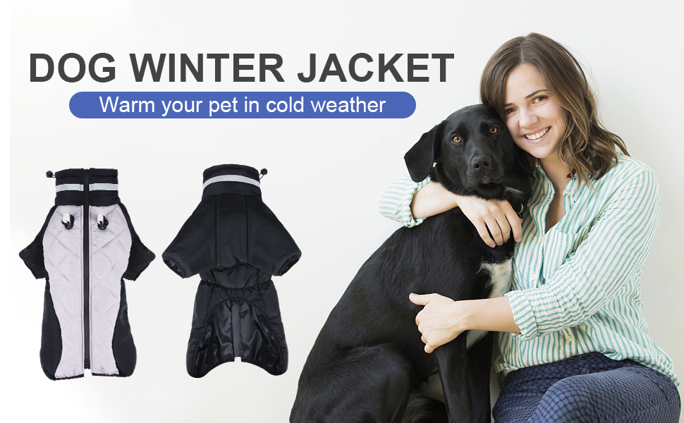 Dog Winter Coats Cozy Waterproof Windproof Winter Dog Jacket Cold