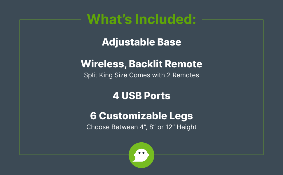 GhostBed Adjustable Base Headboard Brackets Home & Kitchen