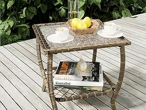 patio rocking chairs with coffee table