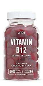 Vitamin B12 Gummies - 3,000mcg - Methylcobalamin High Strength Gummies
