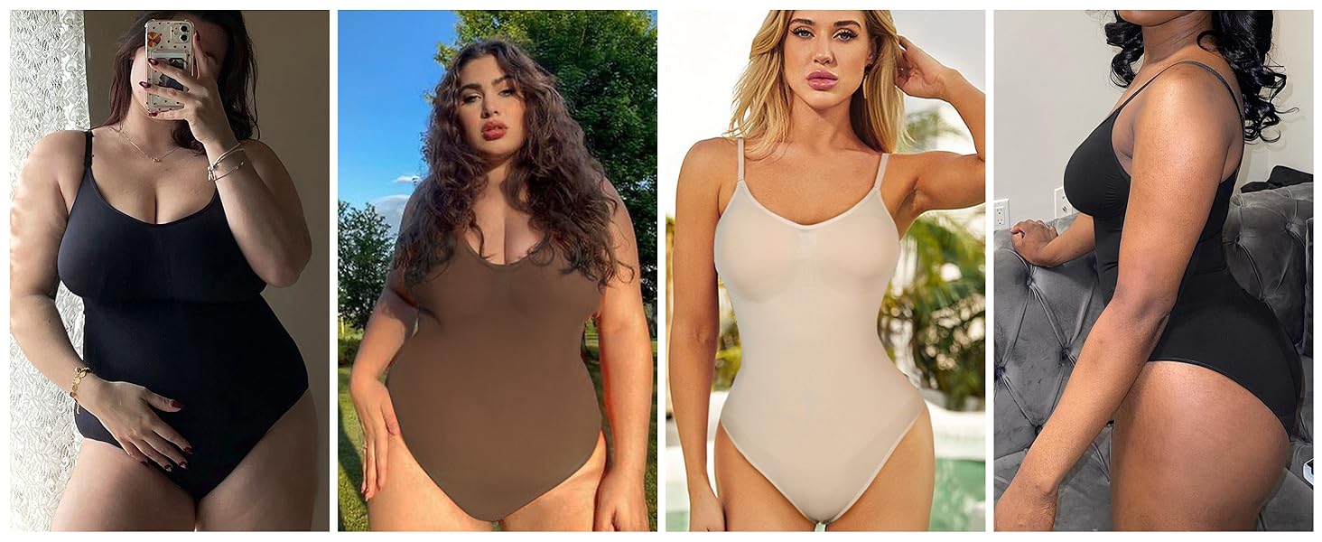 Bodysuit Shapewear for Women Tummy Control Seamless Body Shaper Faja Tops Butt Lifting Full Body