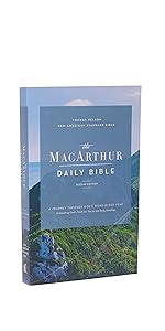 NASB Macarthur Daily Bible paperback Bible travel size easy to use