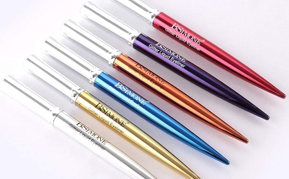 My Colors Glitter Shimmer Waterproof Colored Liquid Eyeliner
