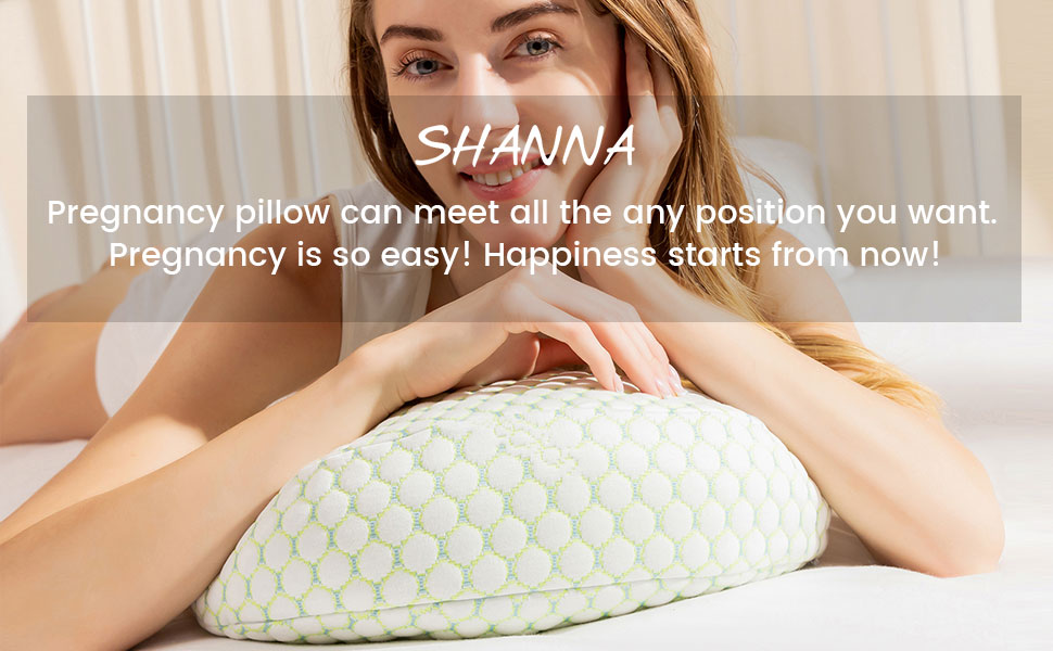 SHANNA Wedge Pregnancy Pillow Sleeping, 2023 NEW Adjustable Comt Full