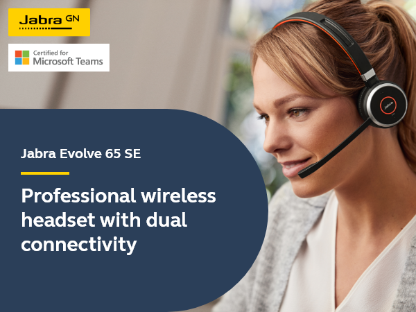 Jabra Evolve 65 SE MS Stereo Noise-Isolating Professional