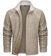 TACVASEN Men's Fleece Jackets Full Zip Up Lightweight Jacket Casual Stylish with Pockets for Outd...
