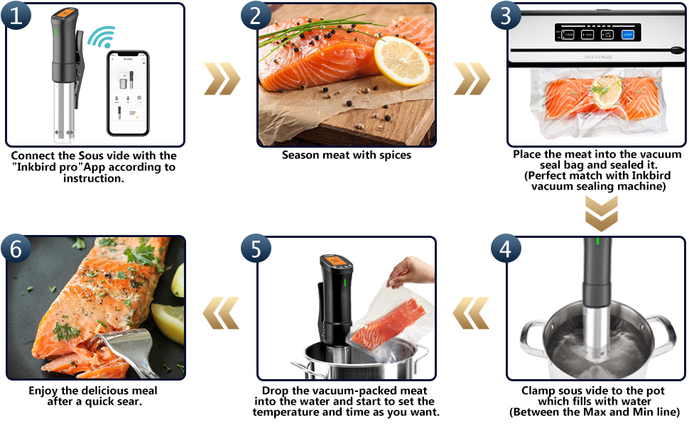 Inkbird Culinary Sous Vide ISV200W WiFi Precision Cooker 1000W
