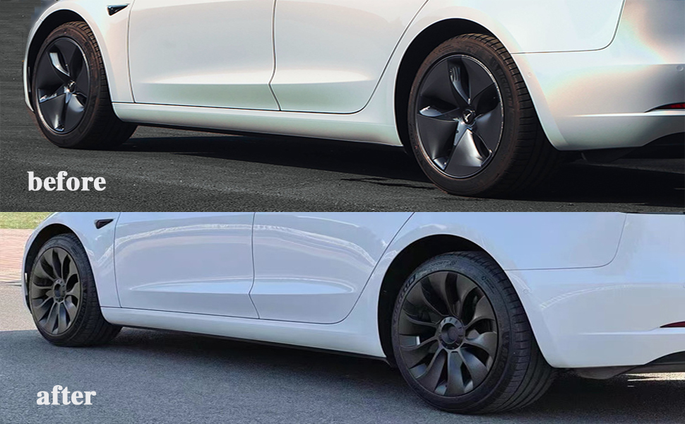 Hubcap Wheel Cover Replacement Hub Cap Compatible with 20172023 Model 3 R18 Aero