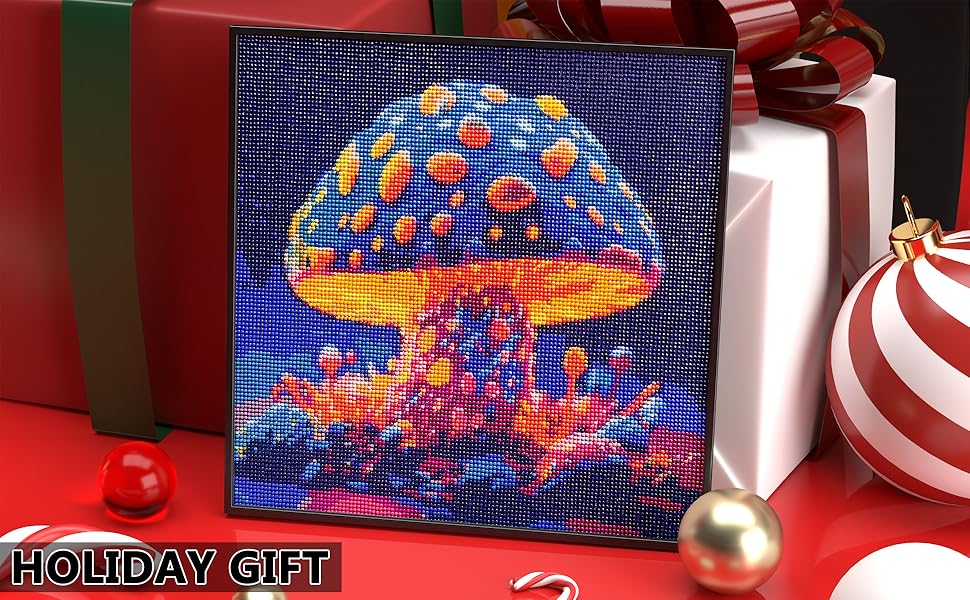 MISSIKAIN MUSHROOM DIAMOND PAINTING ART KITS FOR ADULTS 16x16 IN