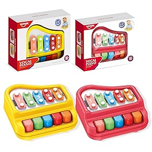 Flex kids piano with melodious tone, will help babies' talent in music at an early age.