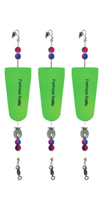 Green 3 inch popping floats