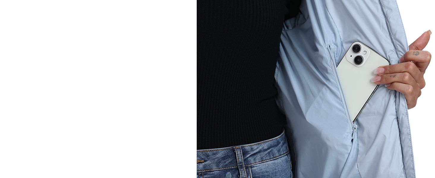 Dark Brown Going Out Long Jackets; Dark Blue Trendy Winter Jackets For Women  Full Zip Down Jackets