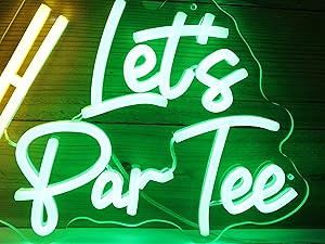 Let's Par Tee Golf Neon Sign