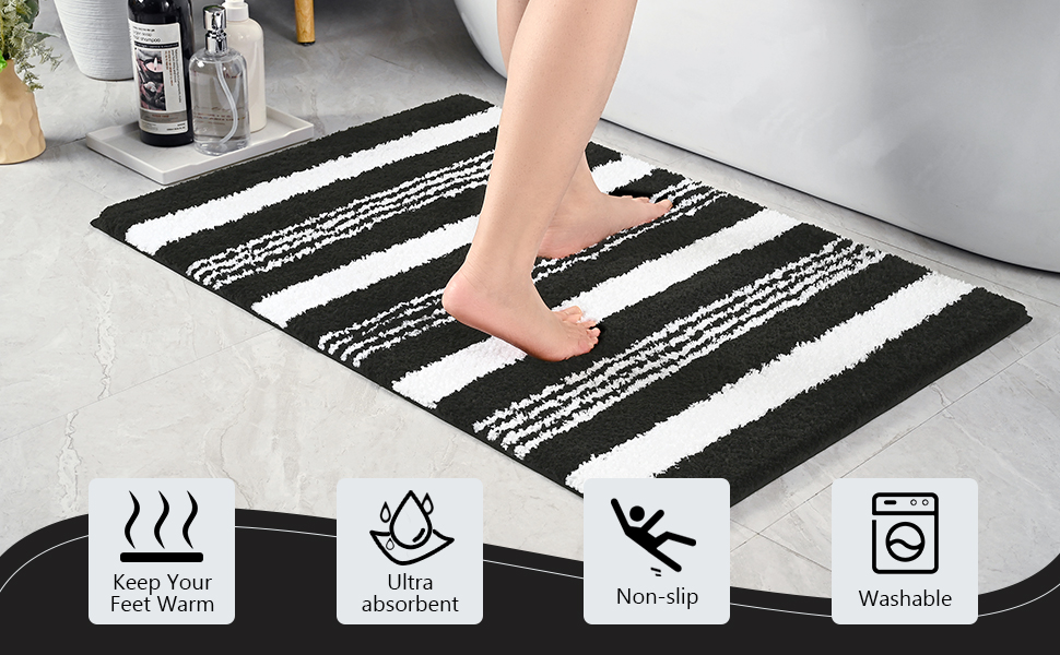 washable bathroom rug