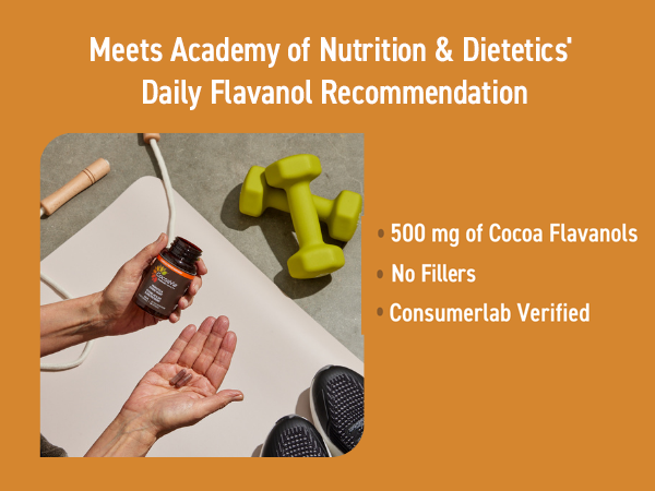 Meets acandemy of nutirion and dietetics daily flavanol recommendation