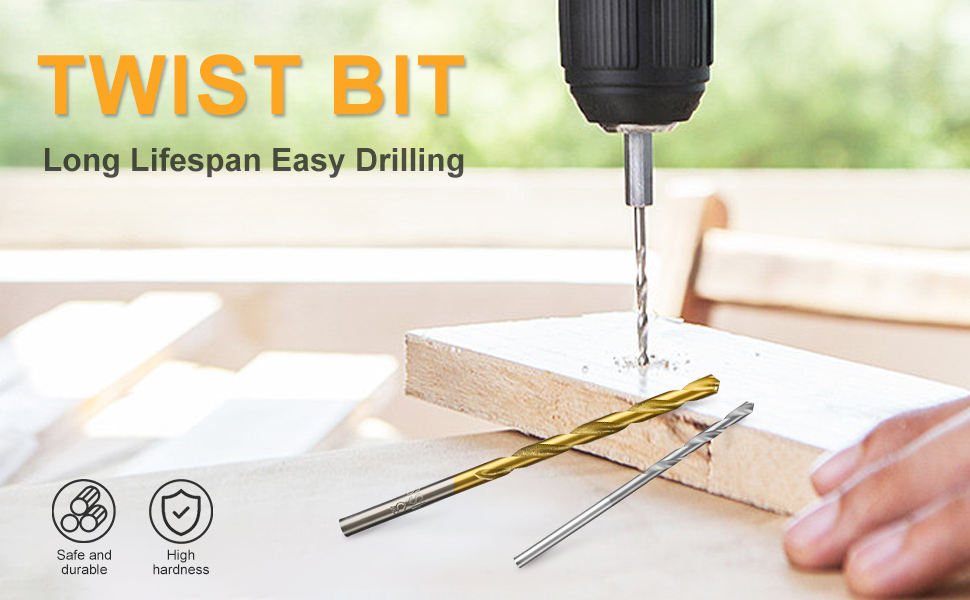 Titanium Coated Drill Bit Set