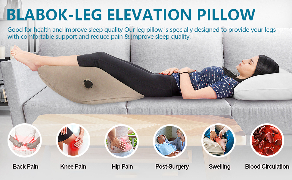 Leg Elevation Pillow,Inflatable Wedge Leg
