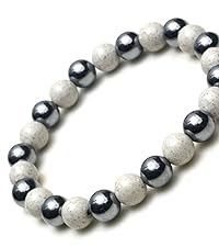 Amazon | [OVER-9] テラヘルツ × 北投石 ブレスレット 6mm 公的