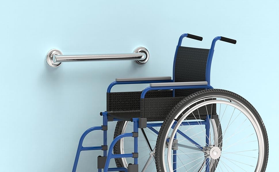 AquaChase Bath Safety Grab Bar, ADA Compliant 500lbs Support, Bathroom Mobility Aid