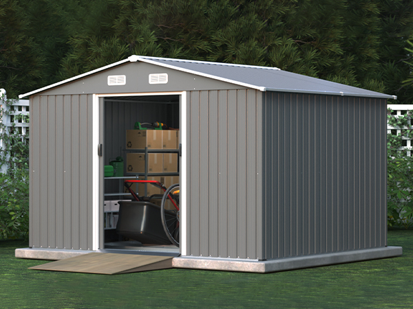 Amazon.com : KEIKI Storage Shed 8x6 FT, Large Metal Tool Shed for