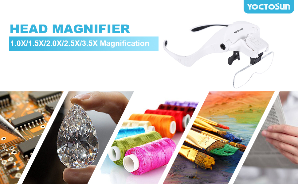 Head Magnifier with Light